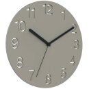 Wanduhr HELLO, leinen, Ø= 45 cm, geräuscharm