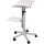 Beamertisch MAULpro, grau, inkl. 3-fach Schuko-Steckdose, 230 V, und rotem Kabel (Signalfarbe)