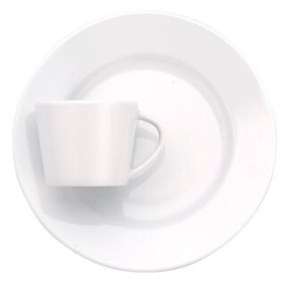 6-tlg. Set Kaffeetassen 0,18 L ISTA aus weißem Porzellan