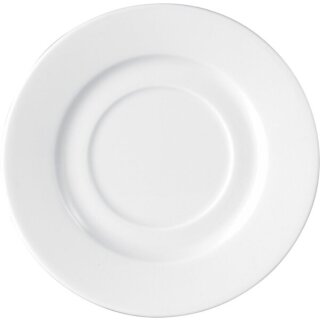 6-tlg. Set Kaffeeuntertasse ISTA aus weißem Porzellan, 14,4 cm