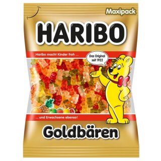 Haribo Goldbären Maxipack 1 KG Beutel, Fruchtgummi in frischen , fruchtigen Geschmacksrichtungen