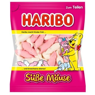 Haribo Süße Mäuse 175g weiche Schaumzucker-Mäuse