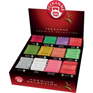 Gastro Premium Sortimentsbox, 12 Sorten, Kräuterteemischung, VE = 1 Box = 180 Teebeutel