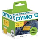 LW Papier-Etikett, 54 x 101 mm, gelb, permanent, 1 Rolle...