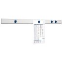 Planhalter Wandschiene design si inkl 4 Kugelmagnete