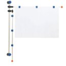 Planhalter Wand gr 2 Aluschwenkarme je 3 Magnetclips