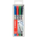 Folienstift STABILO OHPen, 1 mm, wasserlöslich, 4-er...