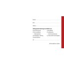 Übersendungszettel im Format DIN A5 Querformat (21 x...