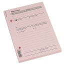 Kurznotiz, A6, hoch, rosa/schwarz, gelocht, 100 Blatt im...