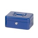 Geldkassette, blau, 200 x 170 x 90 mm, lackierter Stahl,...