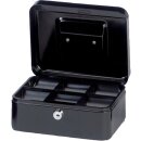Geldkassette, schwarz, 200 x 170 x 90 mm, lackierter...