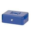 Geldkassette, blau, 250 x 190 x 88 mm, lackierter Stahl,...