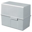 Karteibox A5 quer für 500 Karten lichtgrau 228 x 102...