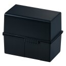 Karteibox A7 quer f.300 Karten schwarz 121x74x101mm