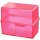 Karteibox A7 quer Signal pink für ca. 300 Karten