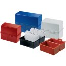 Karteibox A8 quer blau für ca. 200 Karten 89x58x71mm