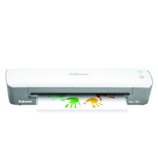 Kleinbüro A3 Laminiergerät Ion, weiß, für Folienstärke 80mic und 125mic, Aufwärmzeit 4 min., inkl. Starter Kit 10 x A4 Laminationen.
