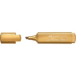 Textmarker 46 Metallic, gold, Strichstärke: 1 und 5 mm.