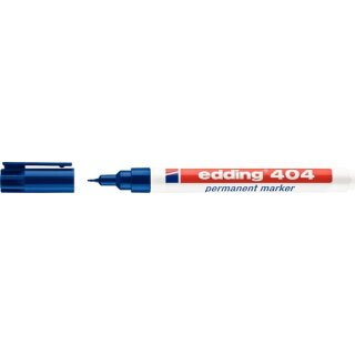 Permanentmarker Edding 404 Rundspitze 0,75mm blau
