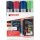 Window Marker 4090, 4er Etui schwarz, rot, blau, hellgrün