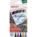 Acrylmarker 5100, 5er Set, 2 - 3 mm, Rundspitze,...