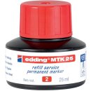 Nachfülltinte für Permanentmarker 25 ml rot