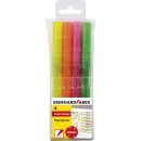 Textmarker Glitter, gelb, orange, pink und grün,...