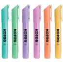 Textmarker High Liner Plus, 6er Etui, pastell, Keilspitze...