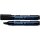 Schneider Permanentmarker 250 mit Keilspitze 2-7mm, schwarz, Gehäuse zu 95 % aus Recycling-Kunststoff