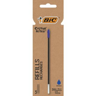 Renew Kugelschreiberminen 3 x, blau, 1,0-mm-Spitze