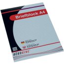 Büroring Briefblock A4/50 Blatt, kariert, holzfrei,...