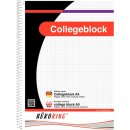 Büroring Collegeblock, A5/80 Blatt, kariert,...