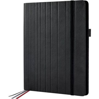 Business Organiser Conceptum flex A4, schwarz, ohne Inhalt, Kunstleder, Maße:  245 x 310 x 30 mm