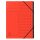 Ordnungsmappe Colorspan 12 Fächer, rot, mit Gummizug, innen schwarz
