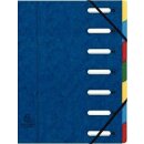 Exacompta Eckspann-Ordnungsmappe, 7 Fächer, blau,...