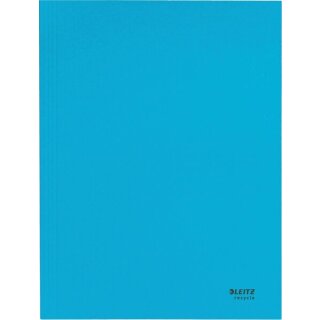 Jurismappe Recycle, A4, blau, 3 Klappen, Karton 430 g/qm