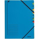 Ordnungsmappe, 7 Fächer, blau, farbige Taben,...