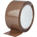 Packband  66 m x 50 mm, braun, leise abrollend, PP,...