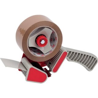 Handabroller für 66 m x 50 mm Rollen, mit Metallmesser