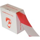 Absperr- und Flatterband rot/weiß aus Polyethylen,...