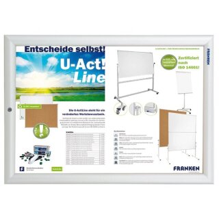 Bilderwechselrahmen Outdoor abschließbar, Alu-Klapprahmen,