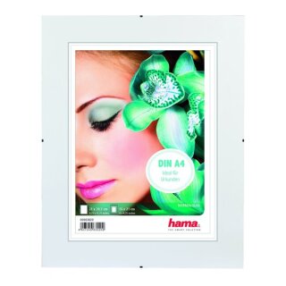 Rahmenloser Bilderhalter ClipFix, A4, Glasart: Reflex
