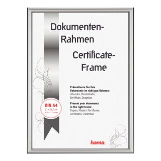 Bilderrahmen Detroit, Alu, 21x29,7cm, silber, Polystyrolscheibe (1mm)