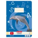 Schulheft A4, 16 Blatt, 80 g, Lineatur 02, liniert ohne...