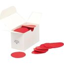 Siegelsterne rot, Ø 51 mm, gum. gewellter Rand. VE...