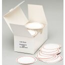Siegelsterne weiß mit rotem Rand, Ø 51 mm,...