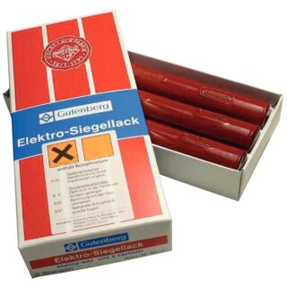 Siegellackstangen,Elektrolack,zinnoberot Gutenberg Elektrolack für schnelles
