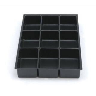 MultiDrawer? Schubladeneinsatz A4 9 Fächer für A4 Schubladen H 102, 87, 51 mm, Maße (HxBxT): 51 x 233 x 363 mm