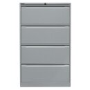 Hängeregistraturschrank, doppelbahnig, DIN A4, 4...