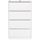 Hängeregistraturschrank, doppelbahnig, DIN A4, 4...